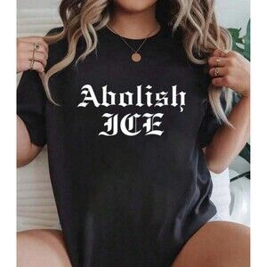 PROTEST Black “Abolish ICE” Human Rights Tee Shirt